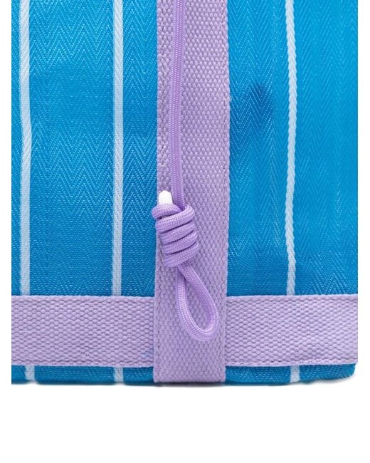 A.P.C. Blue Striped Tote Bag