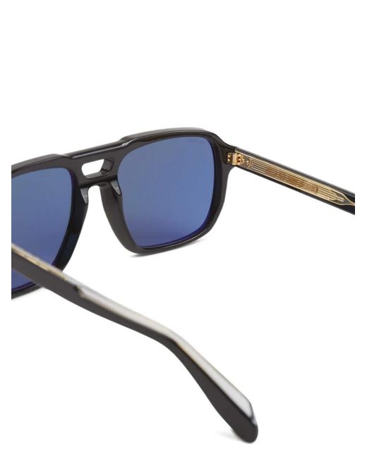 Cutler & Gross Blue Double-Bridge Square-Frame Sunglasses for men