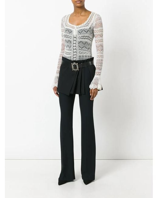 Alexander McQueen Black Pleated Wrap Mini Skirt