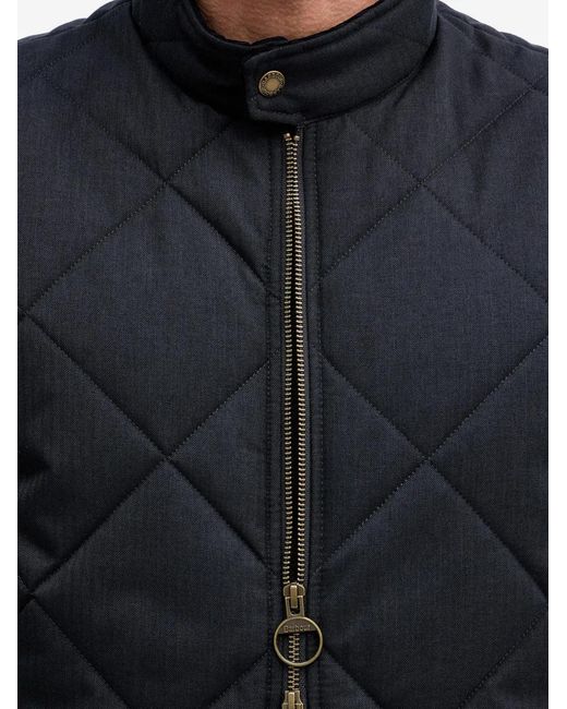 Barbour Blue City Harrington Quilted Zip-Up Gilet for men