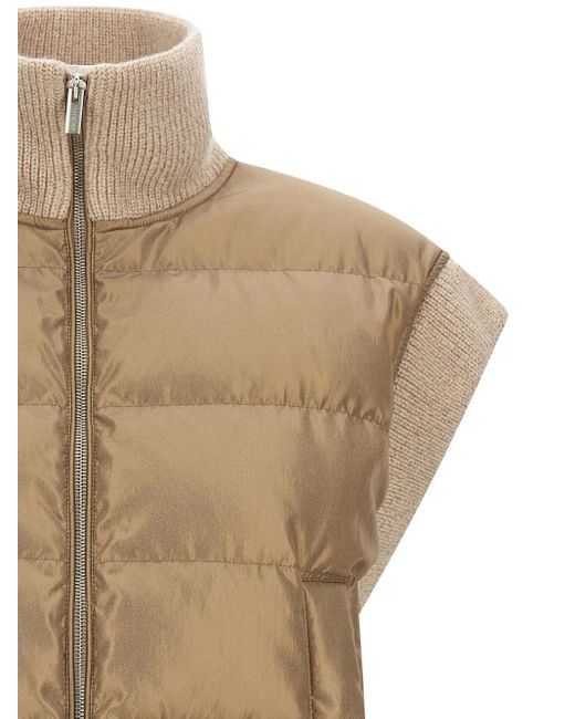 Peserico Natural Lurex Tricot Vest
