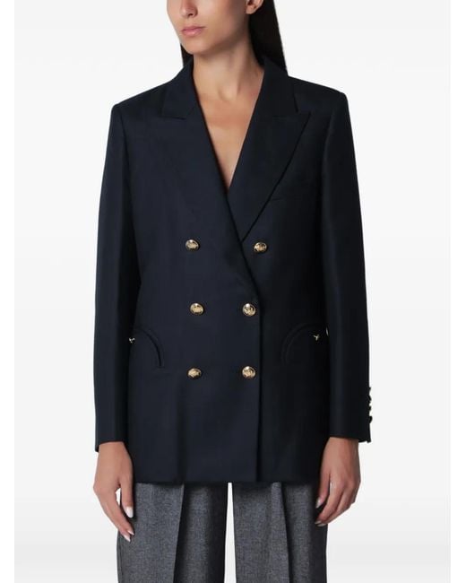 Blazé Milano Blue Everynight Double-Breasted Blazer