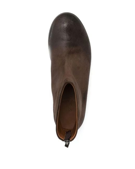 Marsèll Brown Zucca Zeppa Suede Ankle Boots for men