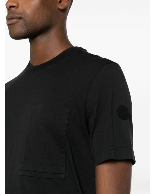 Moncler T-shirt Met Logo in het Black voor heren