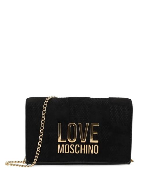 Love Moschino Black Chain Satchel