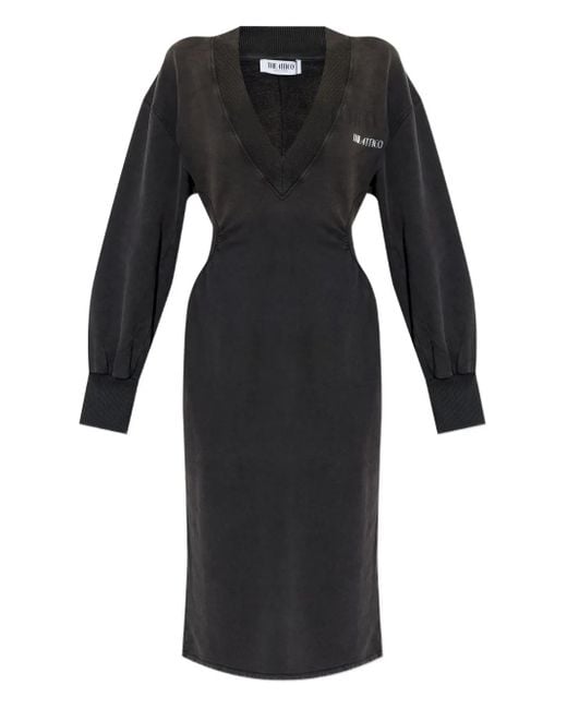 The Attico Black Midi Dress