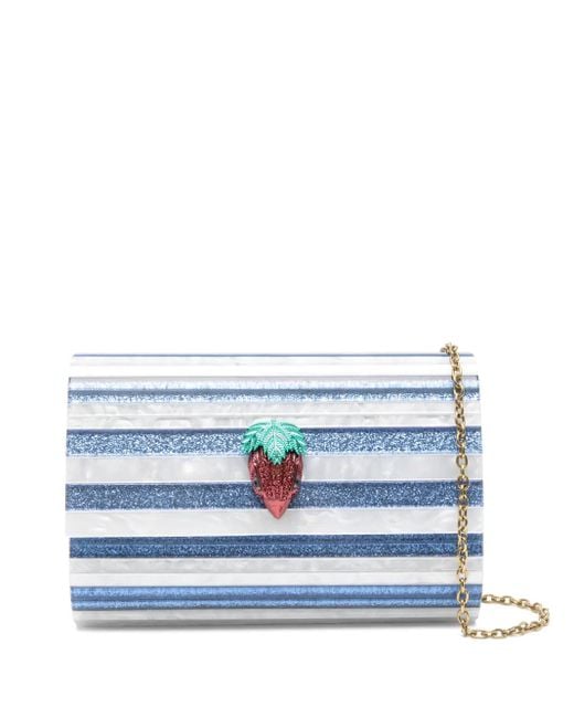 Kurt Geiger Blue Party Eagle Clutch Bag