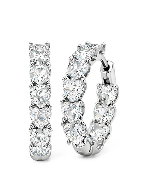 Velora Vie White Circle Of Desire Hoop Earrings