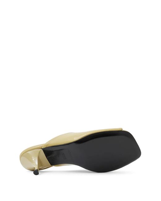 MORSICA Metallic Open-Toe Leather Sandals