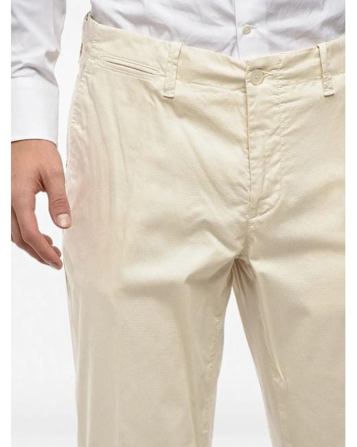 Corneliani Natural Button-Up Straight-Leg Trousers for men