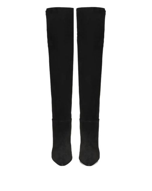 Gianvito Rossi ポインテッドトゥ ロングブーツ Black