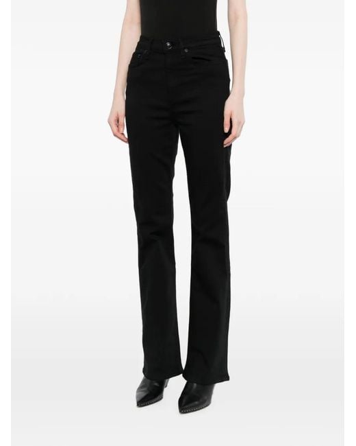 Rag & Bone Black Flexi Peyton Bootcut Jeans