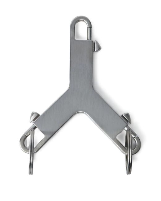 Rick Owens Gray Cerberus Keyring for men