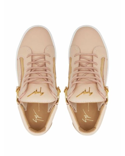 Giuseppe Zanotti White Kriss Cut-Out Sneakers
