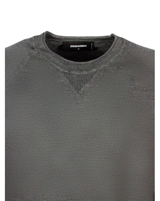 DSquared² Gray Pull À Manches Raglan for men