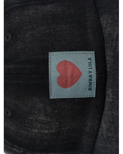 Bimba Y Lola ハートパッチ キャップ Black