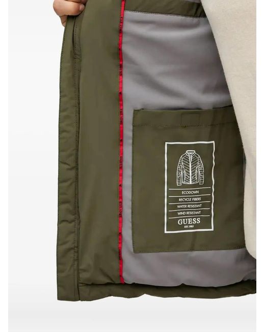 Guess Green Chevron-Padded Jacket for men