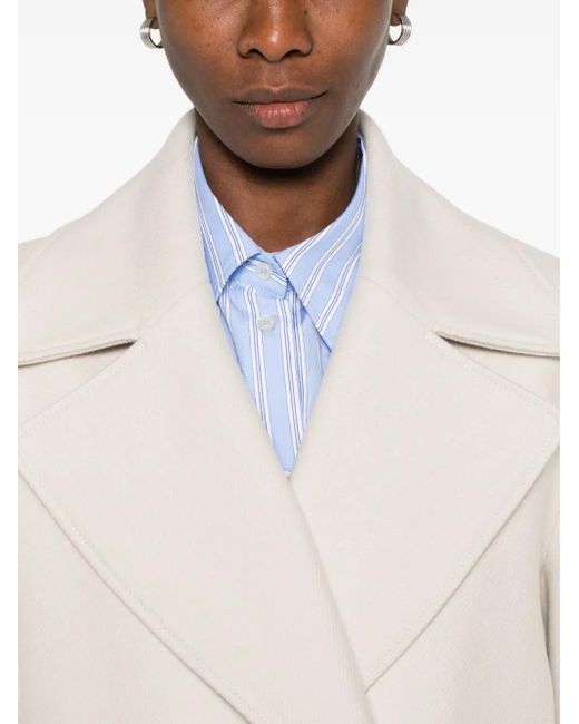 Paul Smith White Button-Up Pocket Coat