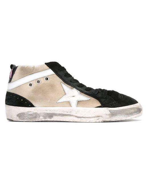 Golden Goose Deluxe Brand Black 'mid Star' Sneakers