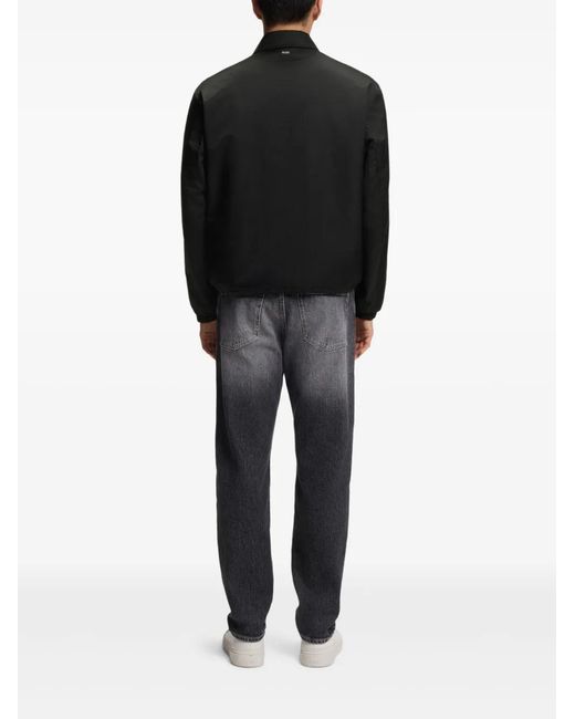 Boss Black Micro-Monogram Jacket With Water-Repellent Finish for men