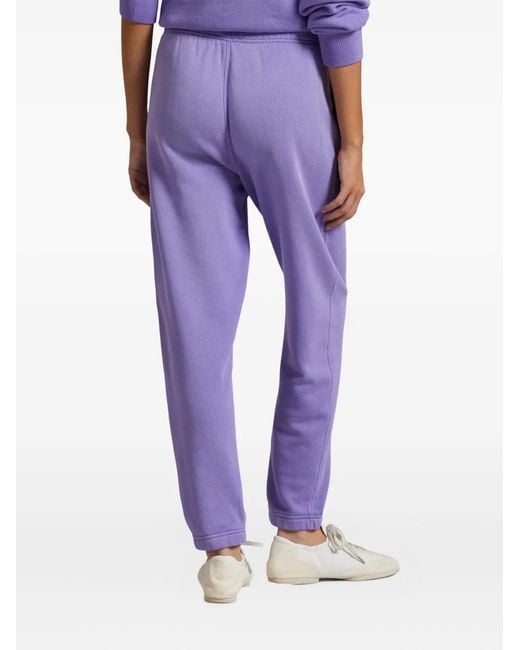 Polo Ralph Lauren Purple Cotton-Blend Joggers