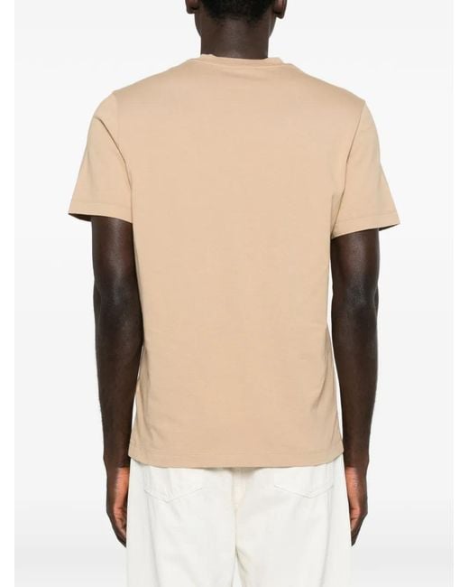 T-Shirt Con Logo di Moncler in Natural da Uomo