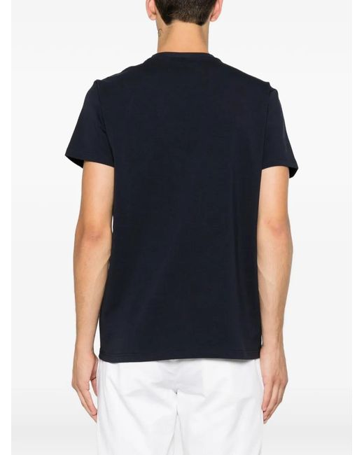 VELA SHOP Black Round-Neck Short-Sleeve T-Shirt for men