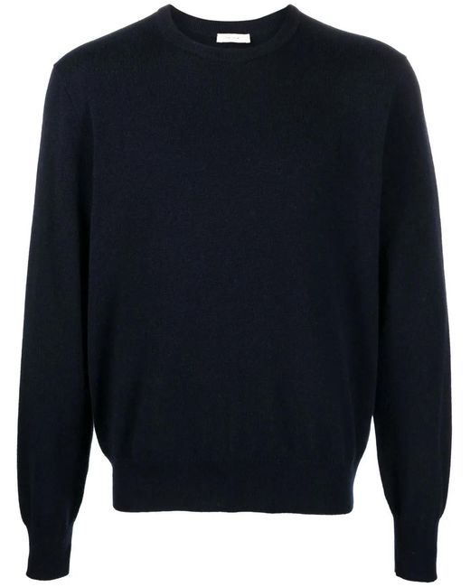 The Row メンズ ブルー クルーネック カシミアセーター