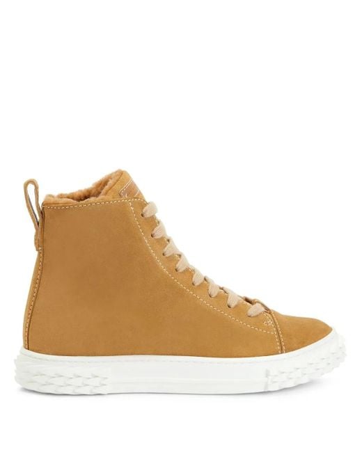 Giuseppe Zanotti Brown Ecoblabber High-Top Sneakers