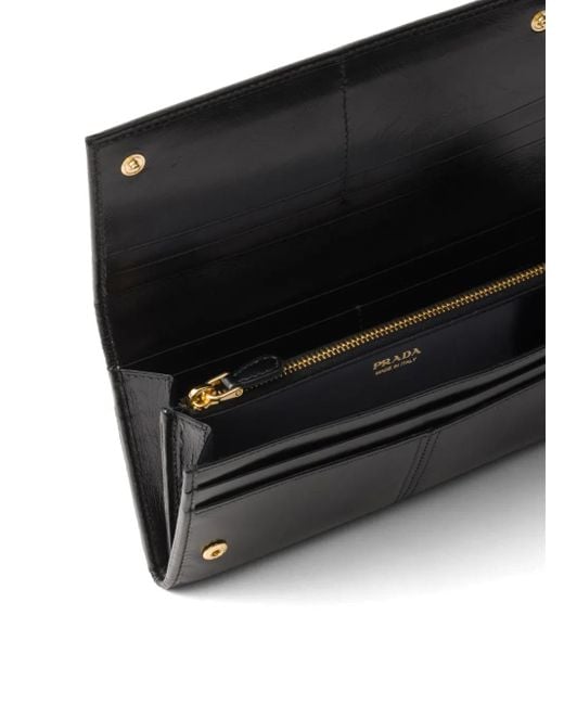 Prada Black Large Leather Wallet