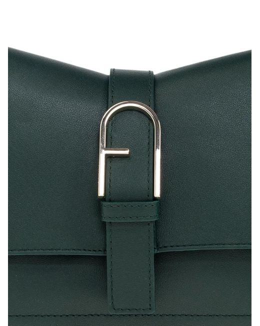 Furla Buckle-Fastening Top-Handle Bag in het Green