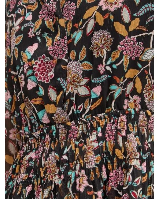Desigual Brown Floral-Print Smock Mini Dress