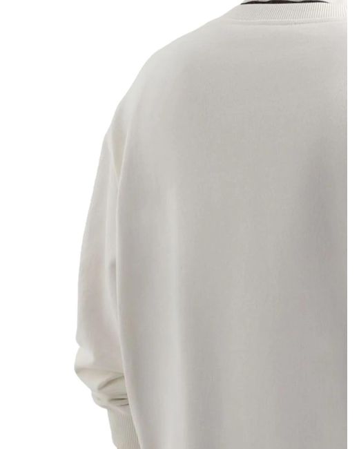 Dolce & Gabbana Gray Cotton Graphic-Print Sweatshirt