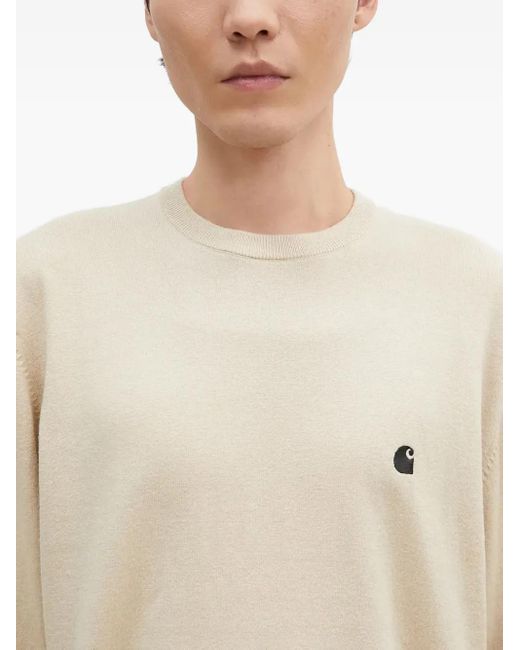 Carhartt Natural Madison Logo Crew-Neck Sweater for men