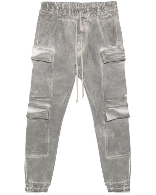 Rick Owens Gray Mastodon Megacargo Trousers for men