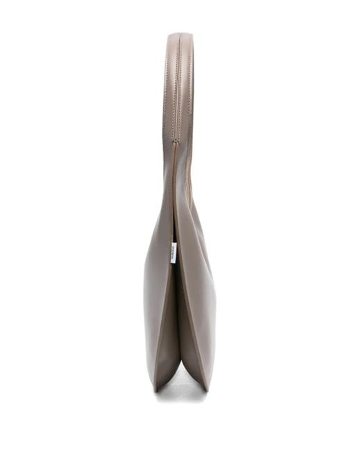Coperni Gray Swipe Schultertasche aus Leder