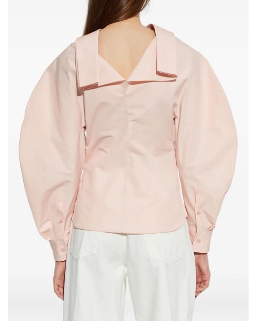 Givenchy Pink Puff-Sleeve Blouse