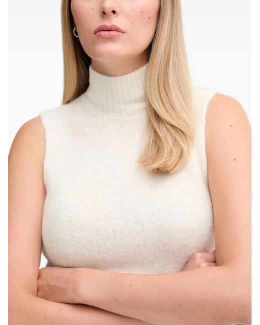 GAUDI Blue Knitted Roll-Neck Vest