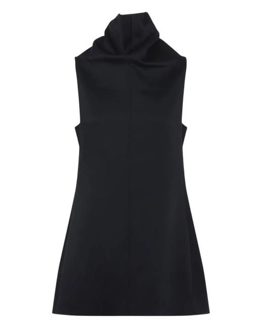 Khaite Mouwloze Jurk Met Hoge Hals in het Black