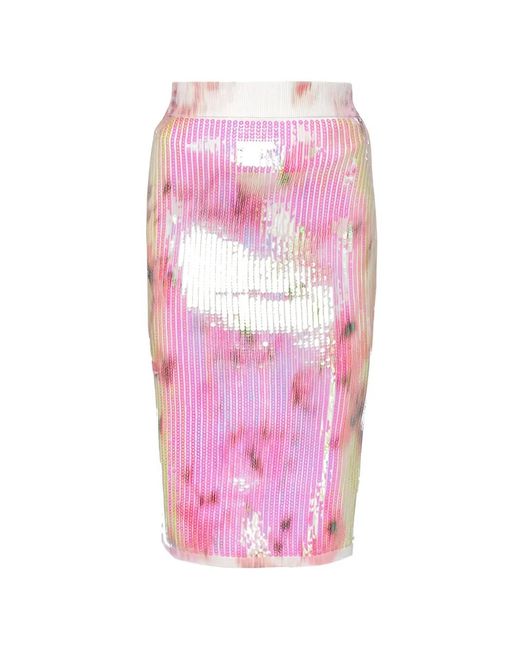 Ted Baker Pink Vivannn Printed Sequin-Embellished Skirt