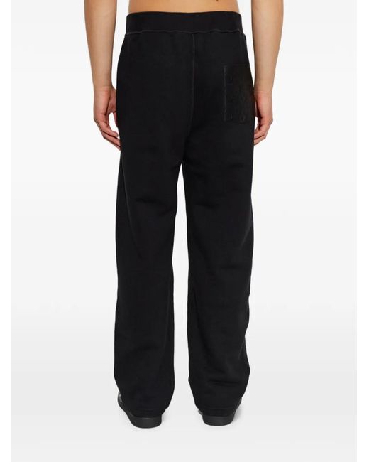 DSquared² Black Logo-Patch Track Pants for men