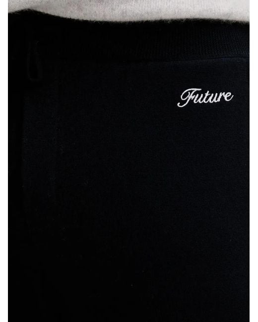 From Future Black Logo-Embroidered Shorts for men