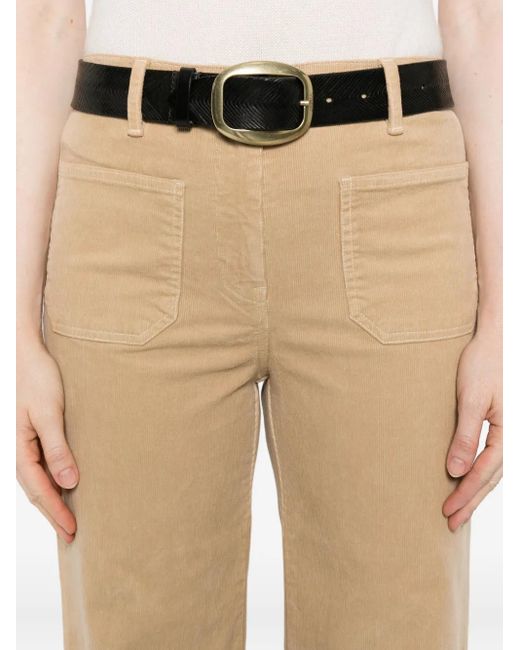 Pantalones con bolsillos de parche Nili Lotan de color Natural