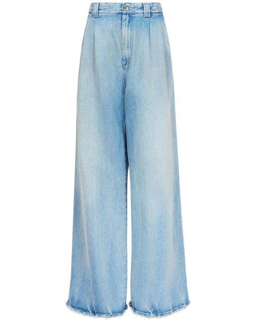 Maison Margiela Blue Wide Leg Jeans