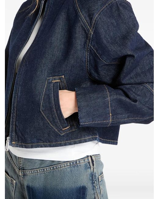 Chaqueta Vaquera Con Cremallera Calvin Klein de color Blue