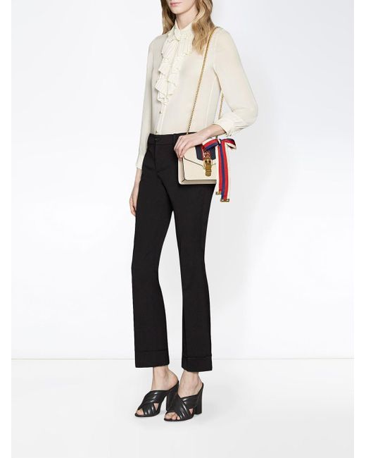 gucci sylvie leather mini chain bag