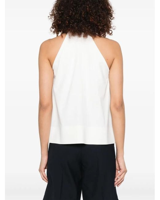 Dorothee Schumacher White Brooch-Detail Top