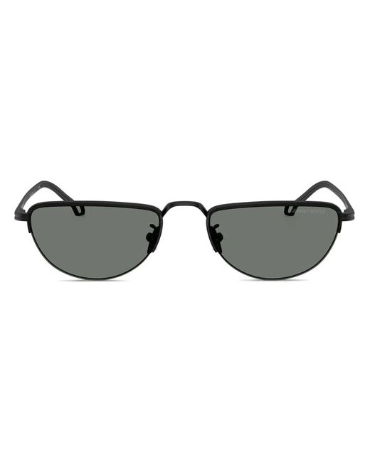 Giorgio Armani Black D-Frame Sunglasses for men