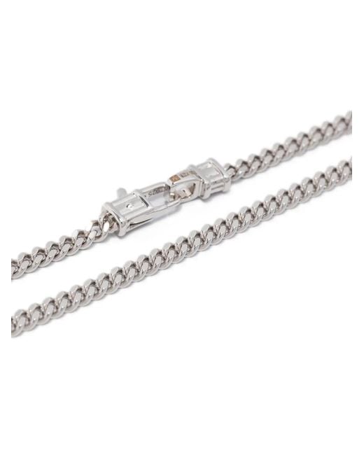 Tom Wood White Curb M Bracelet for men