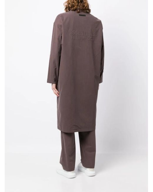 Fear Of God Brown Twill-Weave Single-Breasted Coat for men